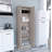 Multistorage Pantry Cabinet, Five Shelves, Double Door Cabinet-2134673343