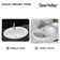 20'' x 17'' White Oval Vitreous China Drop-in Bathroom Sink with Overflow