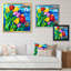 Tulipes sur l'océan - reproduction d'art murale traditionnelle en bois-856212261-856212260