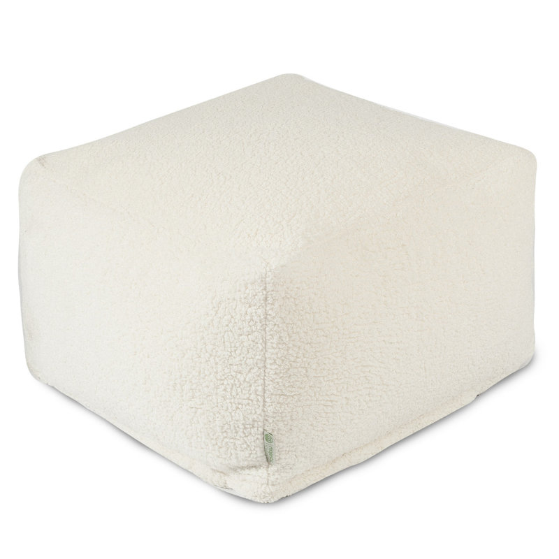 Missouri Faux Leather Pouf