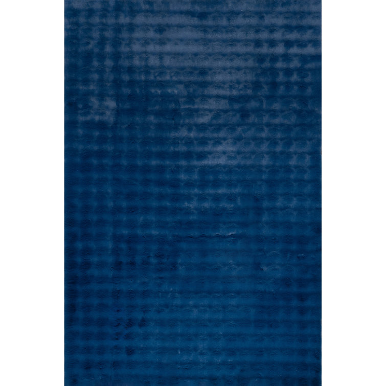 Jeni SuperiorWash Solid Faux Rabbit Machine Washable Area Rug