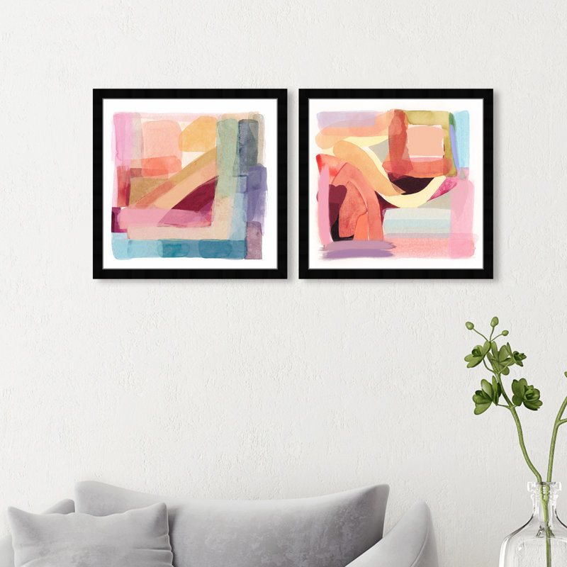 «Abstract Tone», ensemble de 2 impressions, H 20 po x l 20 po