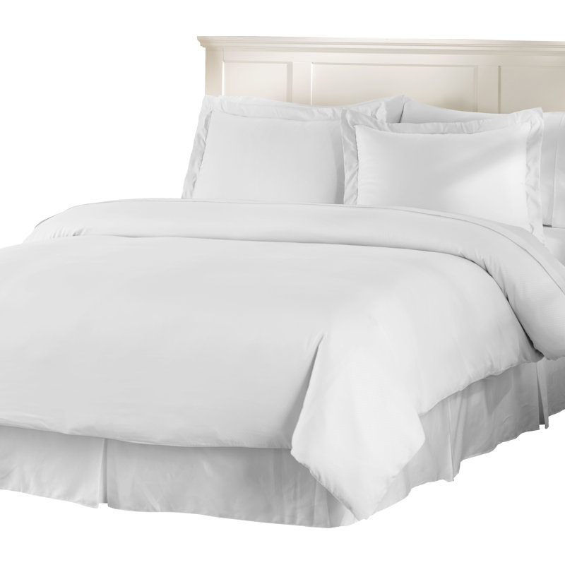 Basics Standard Duvet Cover, White, King Duvet Cover + 2 King Shams