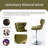 Katashia Swivel Upholstered Adjustable Height Counter Stool with Steel Frame-546848840