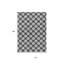 Tapis extérieur lavable à pois gris anthracite et ivoire 10 pi x 14 pi
