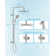 All Metal High Pressure Rainfall Shower Head System, Handheld Shower Combo with Slide Bar