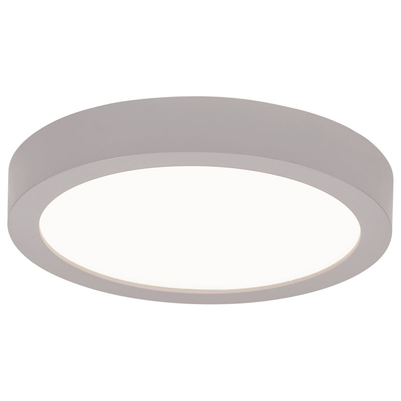 Deverick Acrylic Flush Mount, Silver