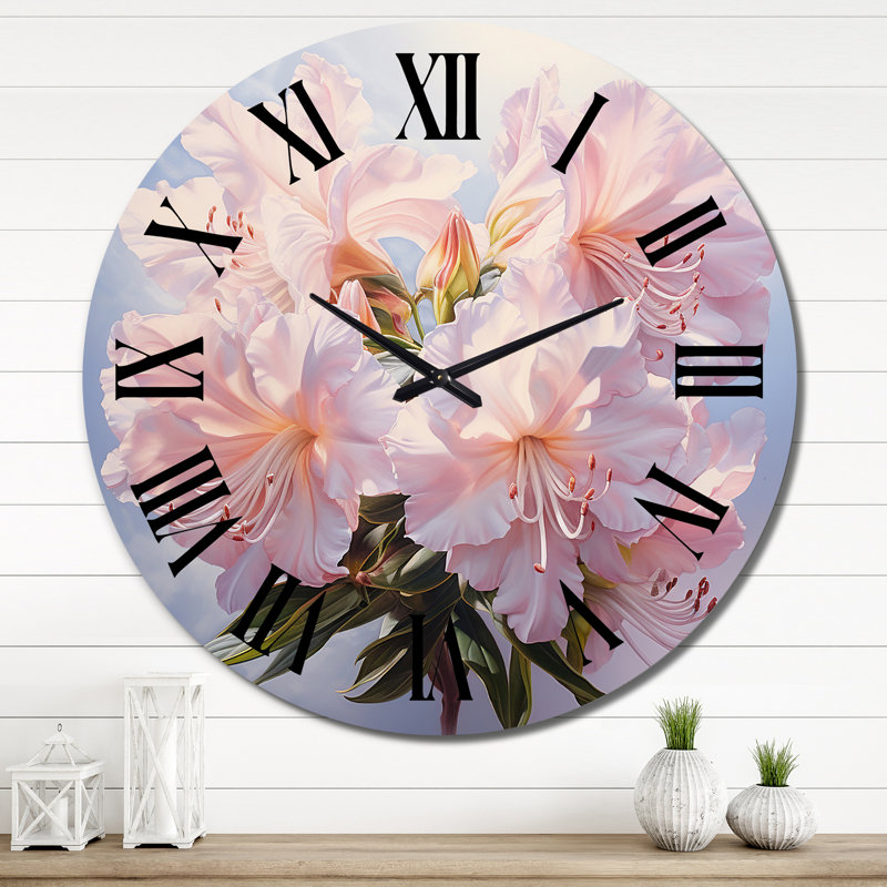 Horloge murale Rhododendron, Très grand