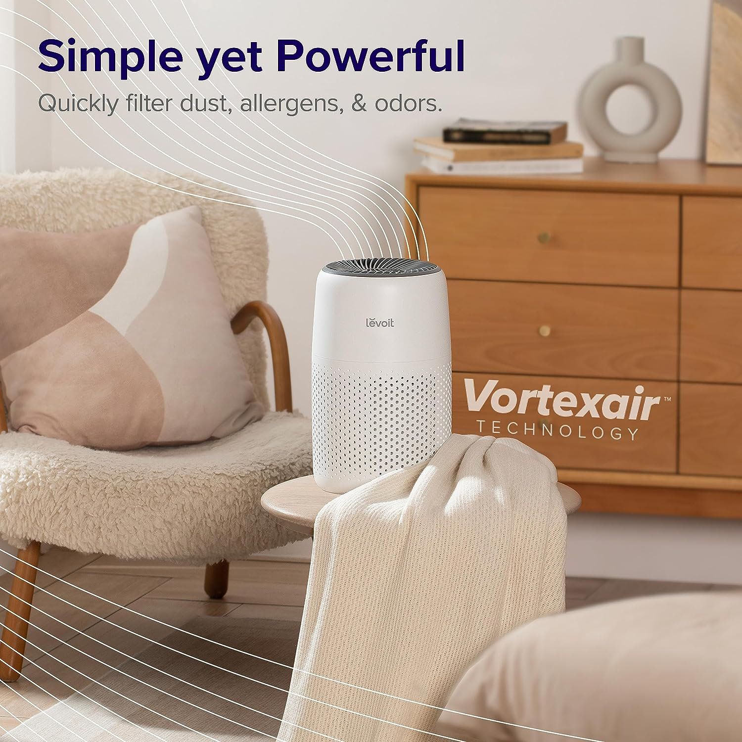 LEVOIT Aromatherapy Desktop True HEPA Air Purifier HEPA