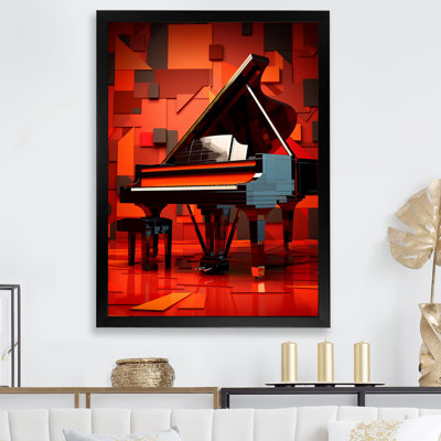 " Red Piano Cubist Concerto "