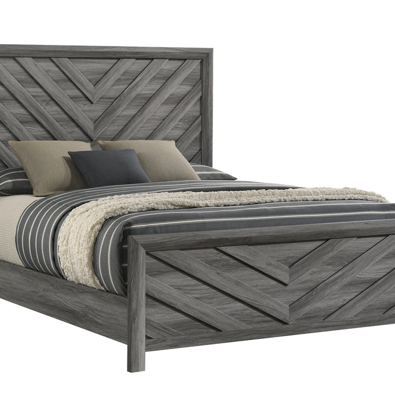 Lit de style moderne en bois, Double