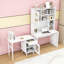 Bureau d'ordinateur avec tiroir de rangement, armoires et tablettes-804098550