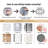 Set Of 2 Small Wall Organizers, Linen Door Hanging Storage Baskets With Pockets And Hooks-701481676