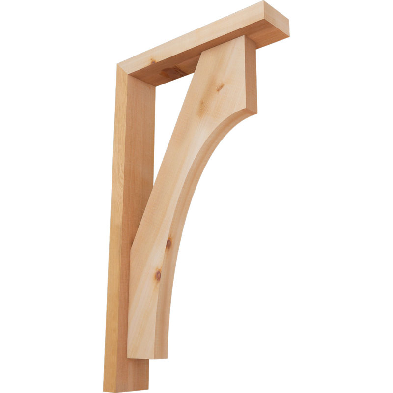 Support Westlake Block avec support décalé, 28 x 16, Cèdre rouge occidental de l 3 1/2 po (lisse)