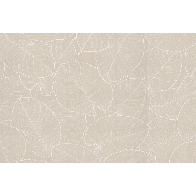 Alsiha Vinyl Machine Printed Area Rug, Rectangle 4'4.4" x 6'6.7"