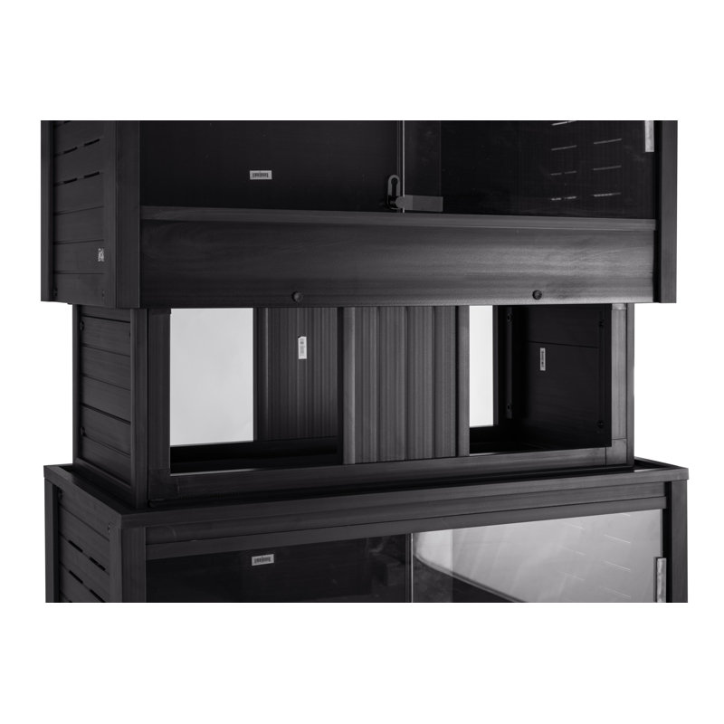 Terrarium moyen avec support Cannock, Noir