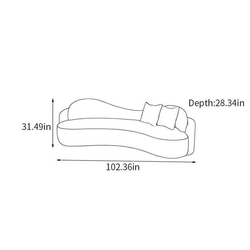Allick, 4, H 31,49 po x l 102,36 po x P 28,34 po