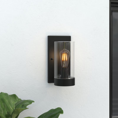 Ardan Black 9.125'' H Outdoor Wall Lantern
