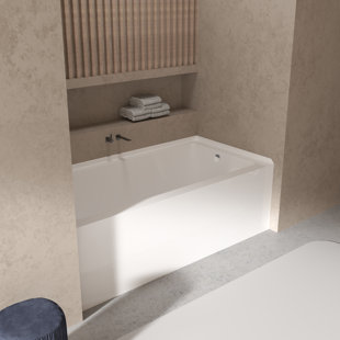Sotria 60x30 Alcove Soaking Acrylic Bathtub