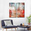 Ensemble de 2 reproductions d’art graphique sur toile tendue abstract ABS VI par Tristan Scott-28142175