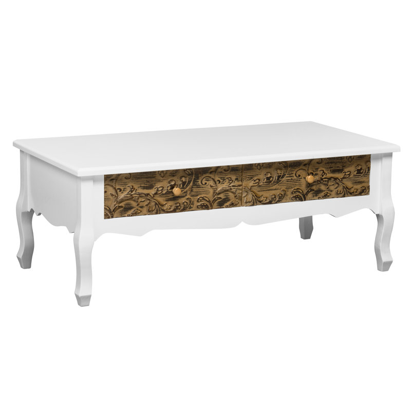 Fanelli Four Leg Coffee Table with Storage