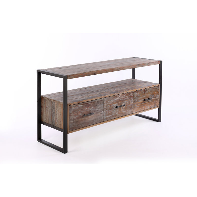 Meuble télé 60 po en bois récupéré
