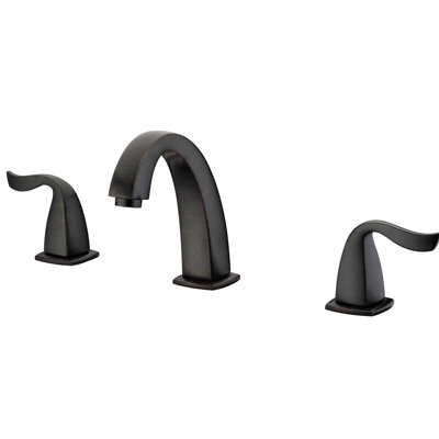 2-handle Bathroom Faucet with Drain Assembly