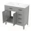 Versatile Bathroom Vanity with Integrated Sink and Ample Storage