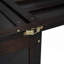 Lit escamotable double avec port USB et grand tiroir, espresso