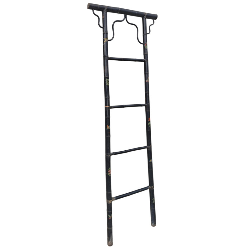 Vintage Hand-Painted Bamboo Ladders