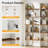 70.87-Inch Tall Bookcase with Open Shelves-982295757-987036360