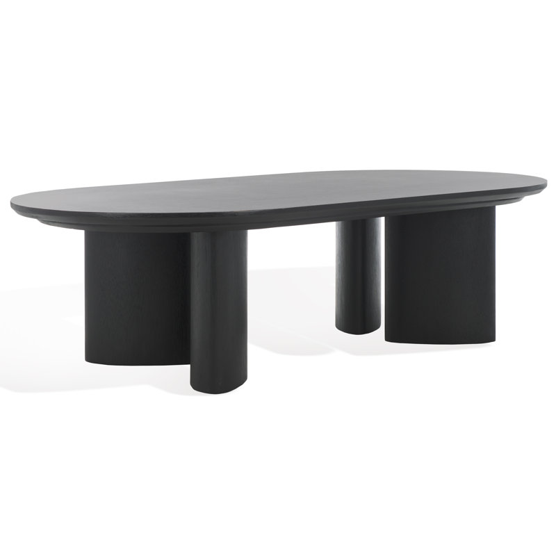 Barnard Oval Wood Coffee Table, Black