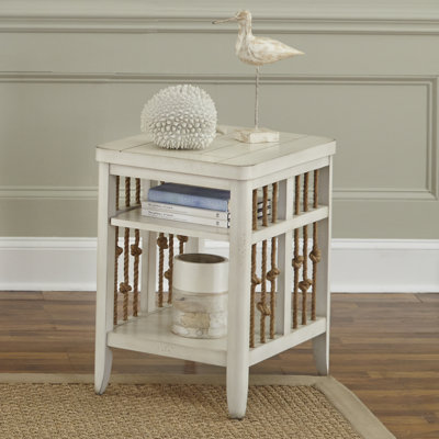 Alvon End Table with Knotted Rope Panels