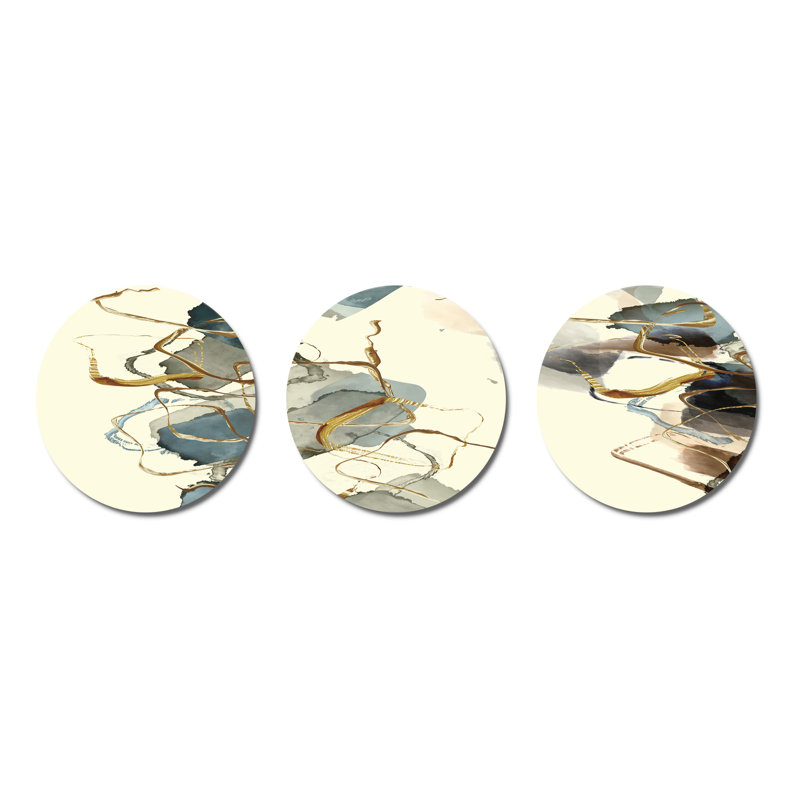 Modern Abstract Wall Decor on Metal