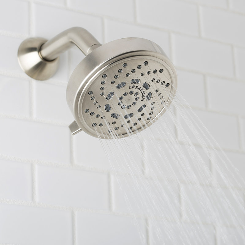 Echo Brushed Nickel Multi-Function Adjustable Shower Head