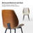  Oakham 19.75''W Modern Solid Wood Dining Chair Set with Bent Wood-1284401357-1284401355