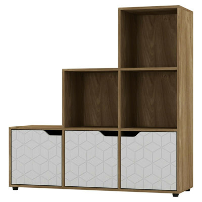 Berroa 90.5cm H x 89cm W Step Bookcase