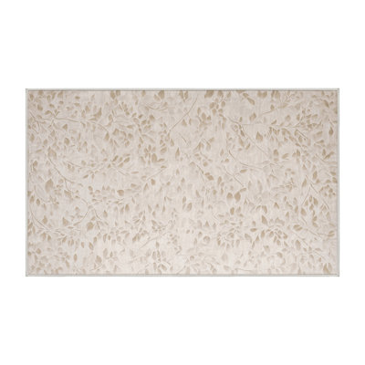 Machine Washable Beige Area Rug