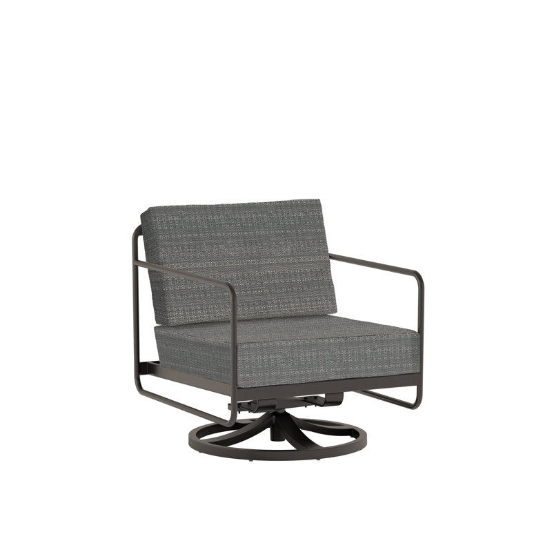 Oasis Outdoor Swivel Lounge Chair, Gray, Gray