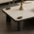 Black Solid + Manufactured Wood Rectangular Coffee Table