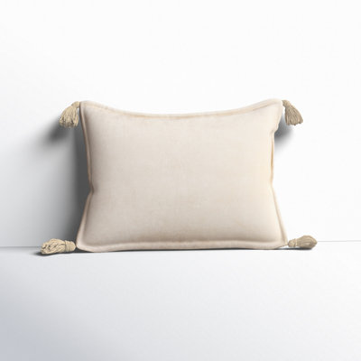 Norwin Tassels Cotton Lumbar Throw Pillow