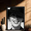 Black Framed Vintage Grey toned Sunshine Girl Wall Art Retro Style Framed Prints-909985713