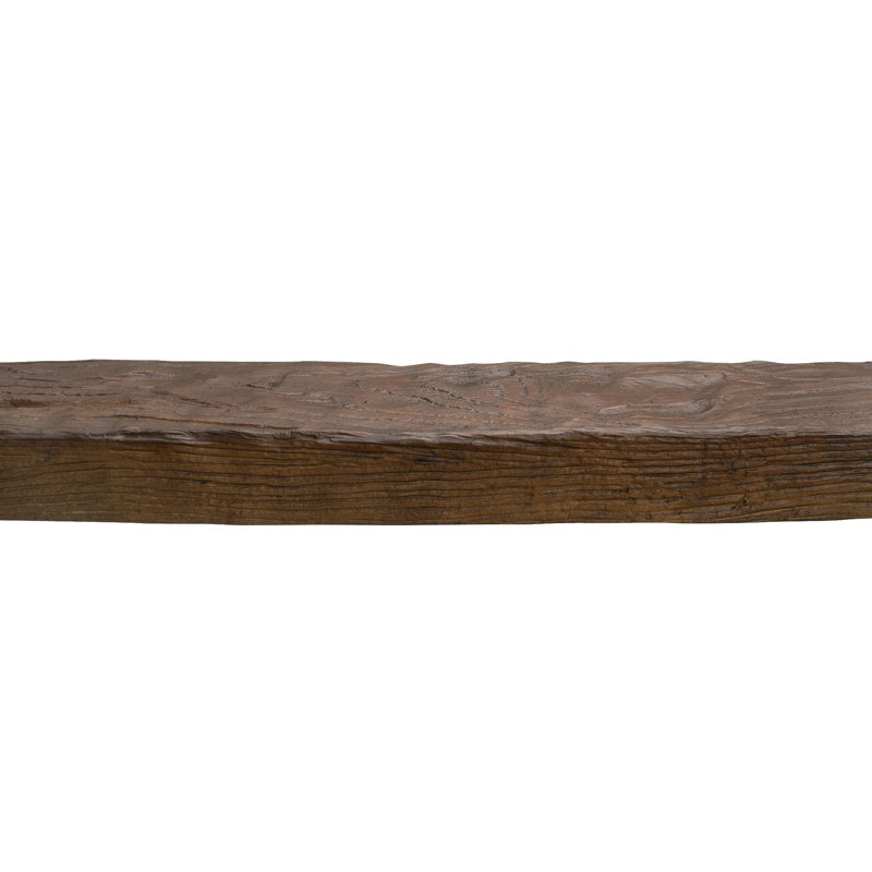 Faux Wood Beam 4 3/8"H x 153"W x 2 1/4" D U Shaped Ceiling Beam, Medium Oak