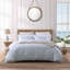 Koya Bay Blue Standard Cotton Reversible 3 Piece Duvet Cover Set-1218699607