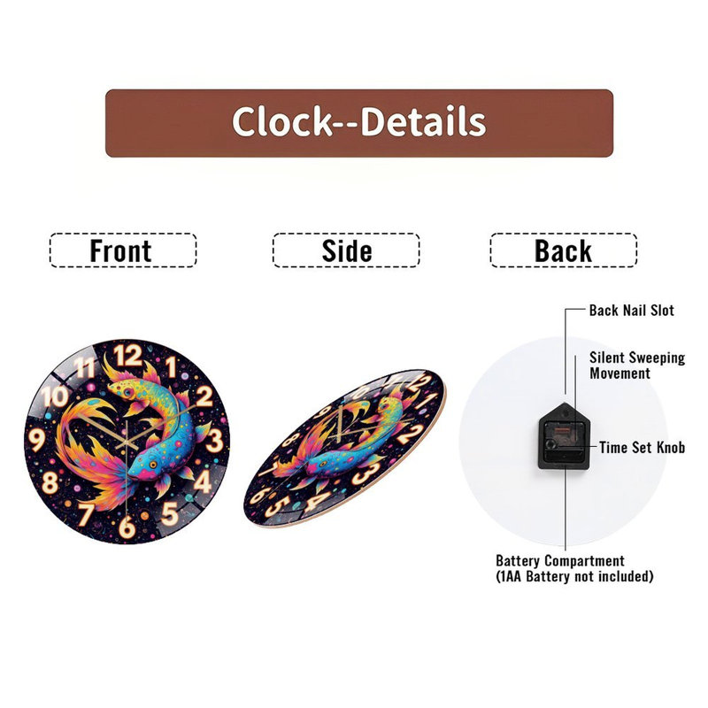 Horloge murale 12 po