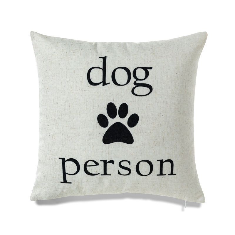 Housse et insert de coussin carré pour chien et maison, Polyester/ Bourre en polyester