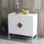 Buffet carré en bois massif à 2 portes - E1 stable et structure en fer, rangement peu encombrant pour buffet, cuisine, meuble télé, salle d’assemblage simple,