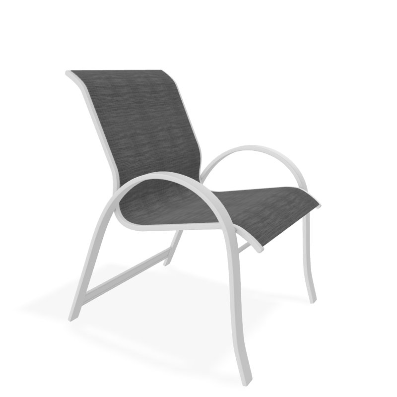 Fauteuil de salle à manger empilable Hiraku, Gris anthracite Collect, Blanc