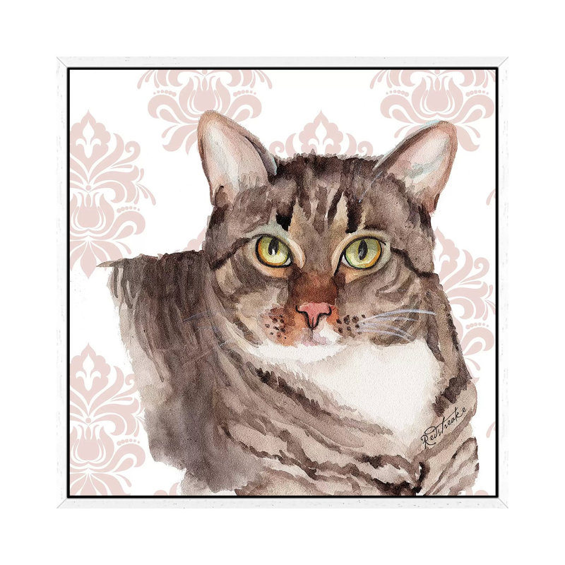 Gertie by Jennifer Redstreake - Print on Canvas, 66.04 cm H x 66.04 cm W, White Framed