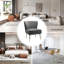 Chaise d'appoint d'appoint en velours capitonné Leona-1877085380